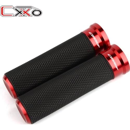 7/8" Handlebar Grips CNC Aluminum rubber Handle Ends Protection For HONDA CB650F CB 650F