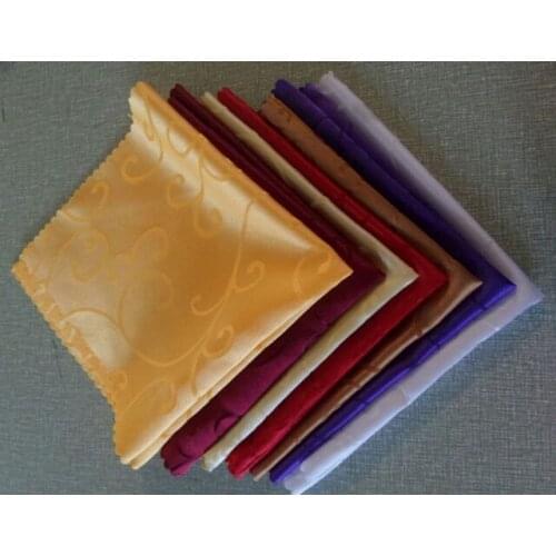 100pcs/lot Free Shipping 48*48cm Hotel Napkins chalice cloth napkins wedding cloth napkin napkin satin