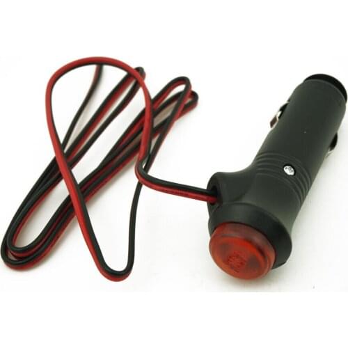 12V 24V Male Car Cigarette Lighter Socket Plug Connector On Off Switch 1m