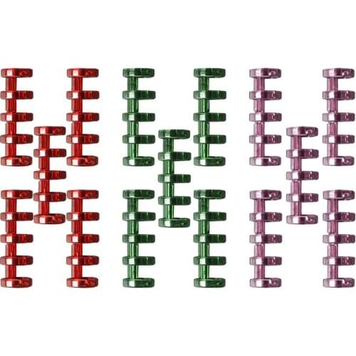 15pcs Loose Leaf Binders Scrapbooking Book Clips Five-hole Segmented Binders