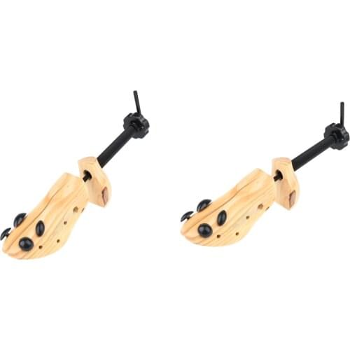 2Pcs Unisex Wooden Shoes Stretcher Expander Adjustable Shoe Tree Shoes Care S/M/L