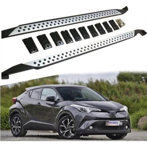 2x side step C-HR Chrome aluminum + ABS TOYOTA