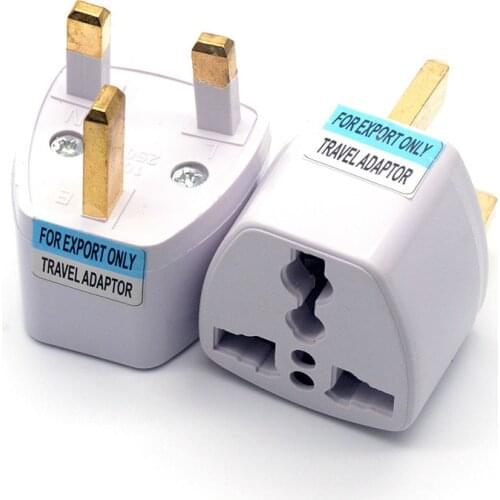 3Pin Plug UK HK AC Travel Plug UK/HK To US/EU/AU 3 Pin Socket Convert Converter Power Plug Adapter for Travel Use