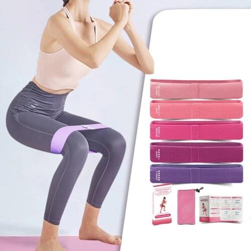 5Pcs/lot Yoga Resistance Rubber Bands Fitness Gym Workout Training Equipment Pilates Elastic Bands For Sprot