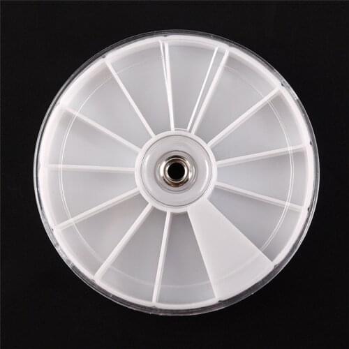 7 Day Pill Container Pastillero 12 Slots Weekly Rotating Pill Box Travel Pill Case Splitter Pill Organizer Medicine Box Cutter