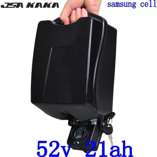 48V 52V 20AH Ebike Battery 48V 51.8V 20AH 21AH electric bicycle battery 51.8V 1000W 2000W Lithium Battery use samsung cell