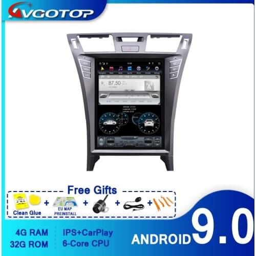 AVGOTOP Android 9.0 Tesla Car Multimedia for LEXUS LS460 2006-2012 Carplay GPS DSP Vertical Screen Vehicle Radio