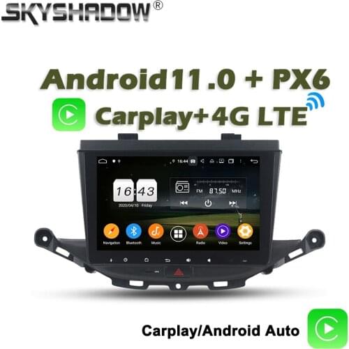 Carplay PX6 Car DVD Player DSP Android 10 4G + 64GB ROM 9" GPS AHD RDS Auto Radio wifi Bluetooth 5.0 For Opel ASTRA K 2016 2017