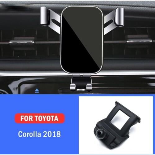 Car Mobile Phone Holder Air Vent Mounts Stand GPS Gravity Navigation Bracket For Toyota Corolla Altis Levin 2018 Car Accessories