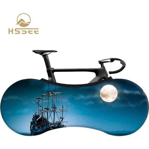 HSSEE Landscape Bike Cover High-tech Elastic Milk Silk Fabric Road Bike Indoor Dust Cover 26“-28” Bicycle Accessories