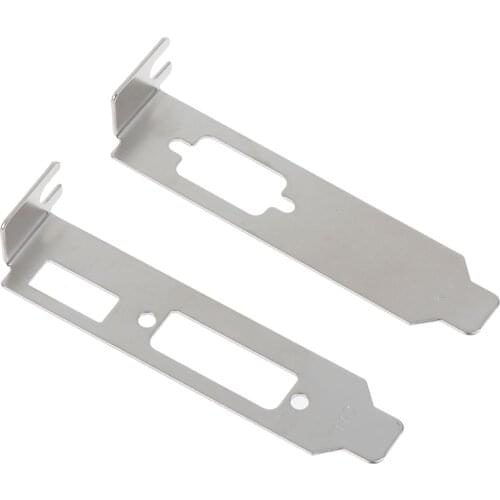 For Half Height Graphic Video Card Set new 2pcs/ set Low Profile Bracket Adapter HDMI DVI Port