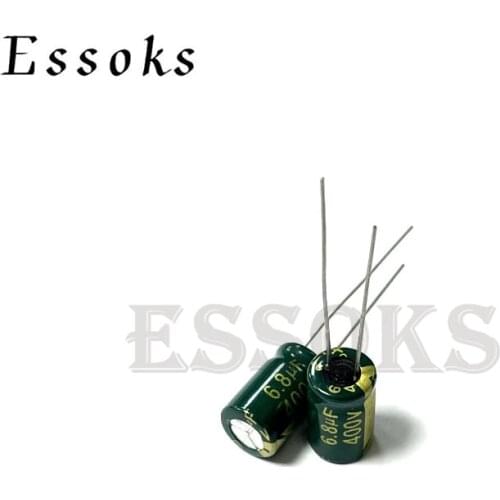 20pcs Electrolytic Capacitor 400V6.8UF 400V 6.8UF 8X12 10X13 mm High Frequency Low ESR Aluminum Capacitors
