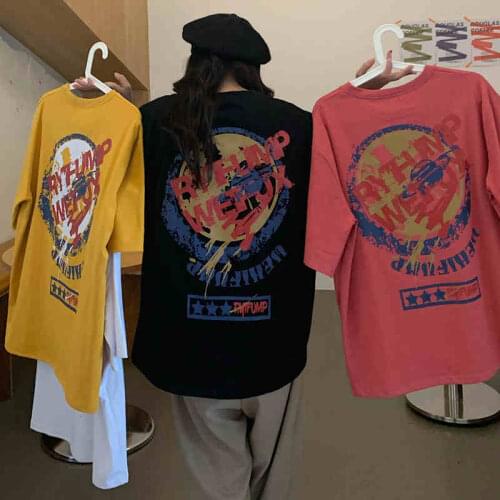 Comic T-Shirt Aesthetic Short Sleeve Streetwear Korean Clothing Punk Tops Tees Unisex Clothes Gothic Oversized Alt Oversize Clo