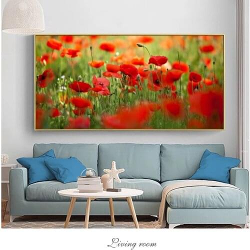 Poppy Flower Canvas Art Wall Paintings For Bed Room Wall Decorative Pictures Realist Flowers Pop Art Canvas Prints Home Decor
