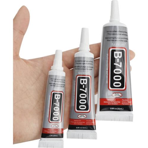 9/15/25/50ml B7000 Glue With Needle Mobile Phone Point Drill Repair Glass DIY Jewelry Decoration Mobile Phone Screen Glue