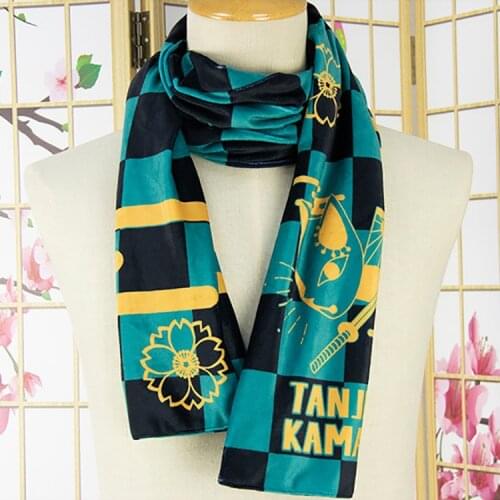 160CM HOT Demon Slayer Kamado Nezuko Agatsuma Zenitsu Tomioka Giyuu scarf Model scarf Collection Plush Gift