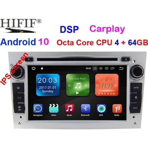 IPS 4GB+64GB Steering-Wheel 2 Din Android 9.0 For Opel Vectra Corsa D Astra H Car DVD Multimedia Player Built-in Dangle Radio
