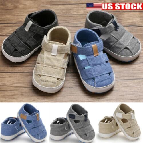 Baby Newborn Soft Crib Sole Leather Shoes Girl Boy Kid Toddler Prewalker