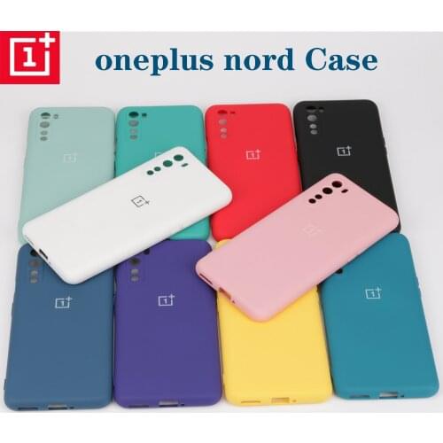 Original OnePlus Nord N10 Case Liquid Silicon Back Cover One Plus Nord N10 Nord N100 Soft Case Shockproof Full Protectiver Case