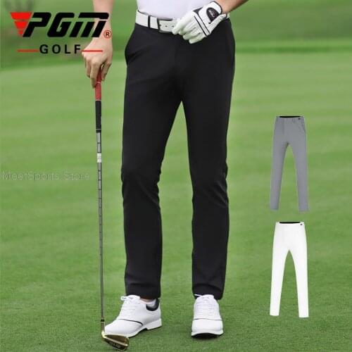 Mens Golf Pants Dry Fit Breathable Trousers Male Elastic Casual Leisure Man Sports Long Pants For Summer Golf Sweatpants