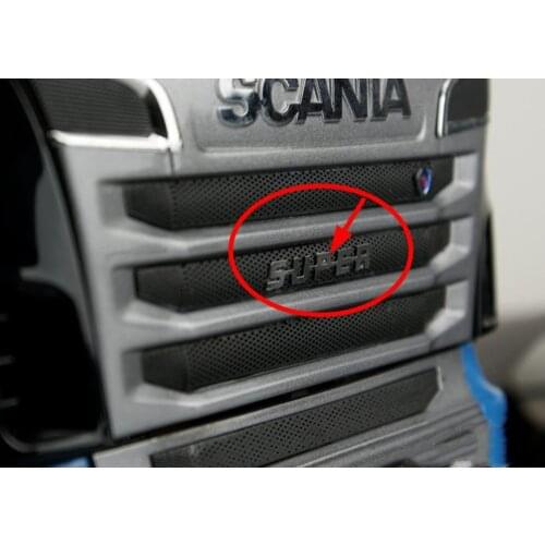 Tractor Truck Grille Metal Logo For 1/14 Rc Truck Tamiya Scania Actros R470 R620 56323 Part