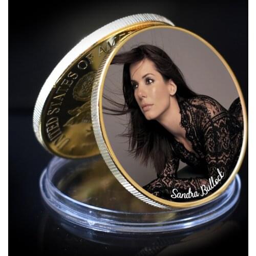 House Decoration Sandra Bullock Aquarium Decoration Lucky Souvenir Souvenir Coin Luxury Coin