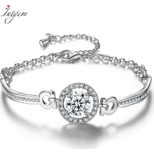 925 Sterling Silver Bracelets for Women Charm Bracelet with Cubic Zirconia 8 Shape Chain Bracelet Fine Jewelry Gifts Wholesale