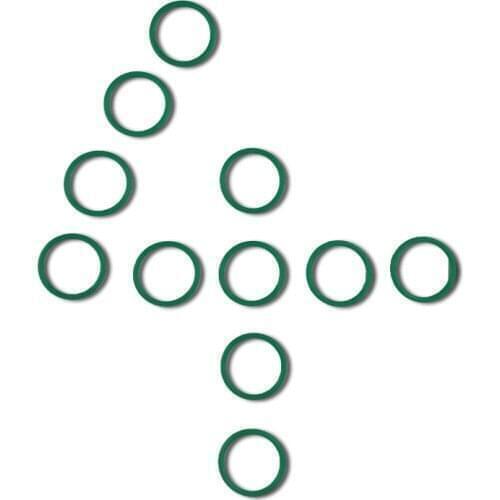 10pcs Heat Oil Resistant 3.55mm (Wire Diameter)FKM Fluorine O-Ring Rubber Sealing Ring ID 4-58mm for Oil sealing , Waterproof