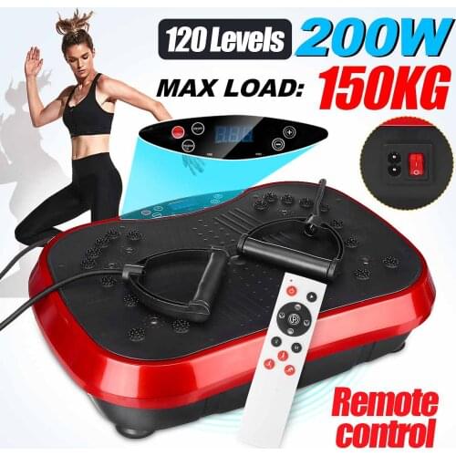 110/220V 150KG Exercise Fitness Slim Vibration Machine Body Trainer Platformody Shaper Exercise Fitness Trainer Resistance Bands