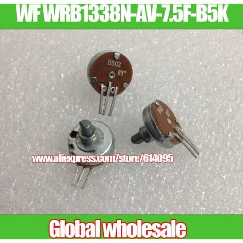 3PCS WF WRB1338N-AV-7.5F-B5K B502 B5K Potentiometer / 60 degree Half Handle Number 11