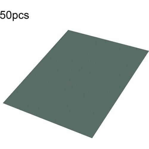 50 Sheets/set Silicone Carbide Abrasive Paper Waterproof Electro Coated Sisha Abrasive Paper Wet & Dry Usable MTCC88P