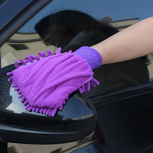 Car Wash Microfiber Chenille Gloves Thick Car Cleaning Mitt Microfiber Car Washing Home Cleaning Glove Mitt Cloth Duster Towel