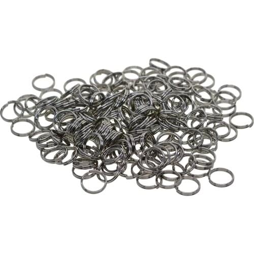 500 Pieces Blank Stainless Steel Keyring Key Chain Split Rings Jewelry Finding