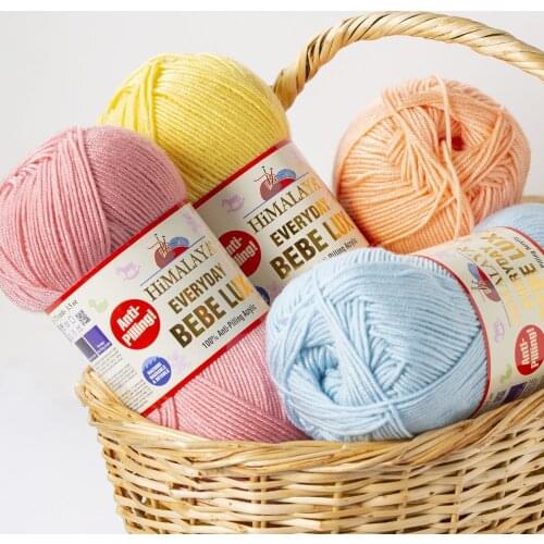 Himalaya Everyday Bebe Lux Yarn 100% Antipilling Acrylic baby sweater blanket diy knitting yarn Rope