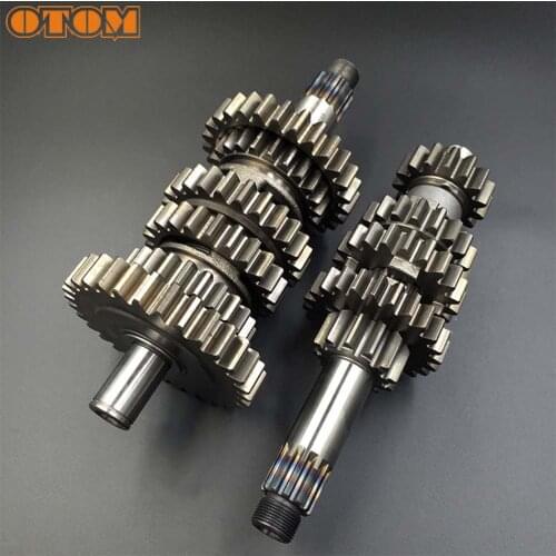 OTOM Motorcycle Main Counter Shaft Assembly 5/6 Gear Transmission Gear Box For ZONGSHEN NC250 NC450 Engines KAYO T6 K6 J5 Xmotos