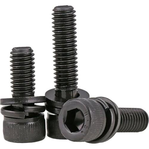 Socket Cap Head Sping Flat Washer Sems Screws Grade 12.9 Allen Bolts M3 - M12