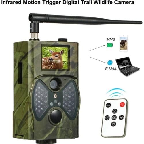 HC300M Hunting Camera GPRS SMS MMS 9V HD HC-300M Digital 940NM MMS GPRS 12M High Quality Infrared Camera Trail Hunting