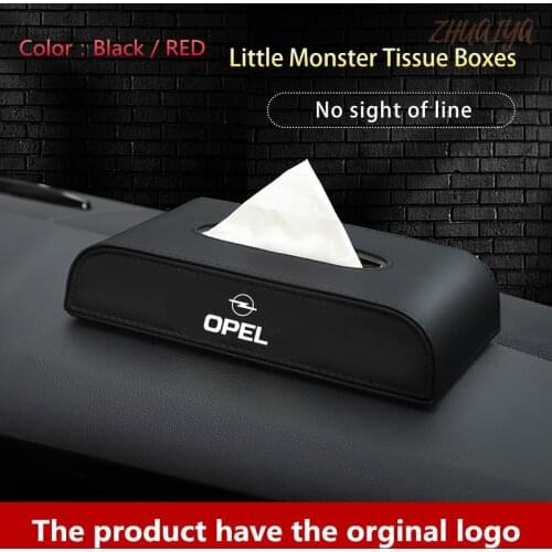 1Pcs Car Tissue Box Set Tissue Box Holder Interior Decoration Box for Opel Astra H G J Insignia Mokka Zafira Corsa Vectra C D