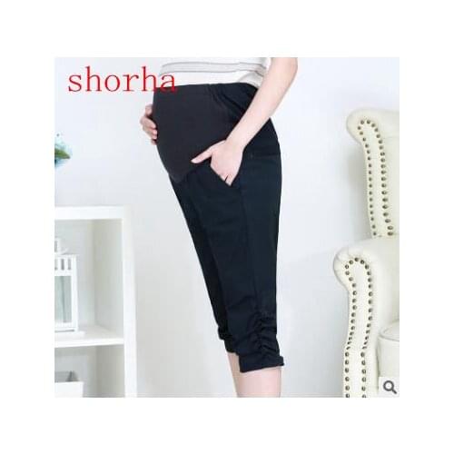 Fashion summer maternity Trousers Maternity Pants Clothing Short Capris Pregnancy Goods women Clothes overalls SizeM- 2XL