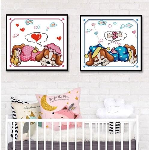 Cross Stitch Kits Embroidery sweet dream paintings Needlework Sets cross-stitch with a printed pattern animal crossing