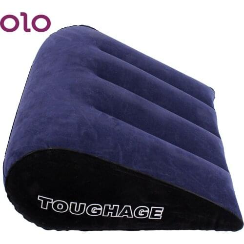 OLO Inflatable Sex Furniture Pillow Cushion Pad Triangle Magic Wedge Pillow Adult Game Sex Toys for Couples