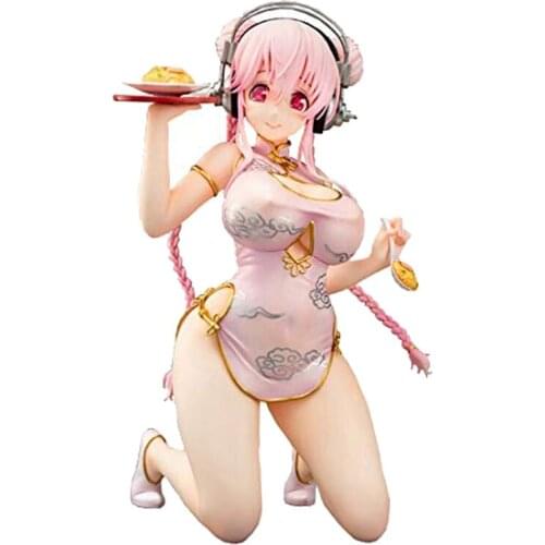 Nitro Super Sonic Emon Restaurant Super Sonico China Dress Ver. PVC Action Figure Anime Figure Sexy Girl Model Toys Gift