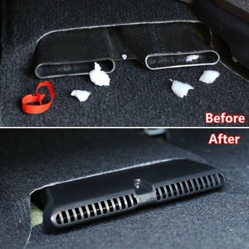 For Toyota Land Cruiser Prado J15 2010-2019 Car Seat AC Heater Air Conditioner Duct Grille Vent Outlet Cover Protective Trim