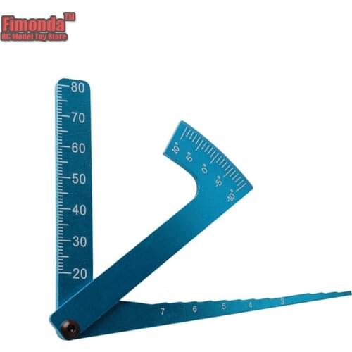 Fimonda Adjustable Ruler RC Car Wheel Rim Camber Height Tires Angle Balance Ruler for Tamiya Traxxas HSP Kyosho Shunting Tools