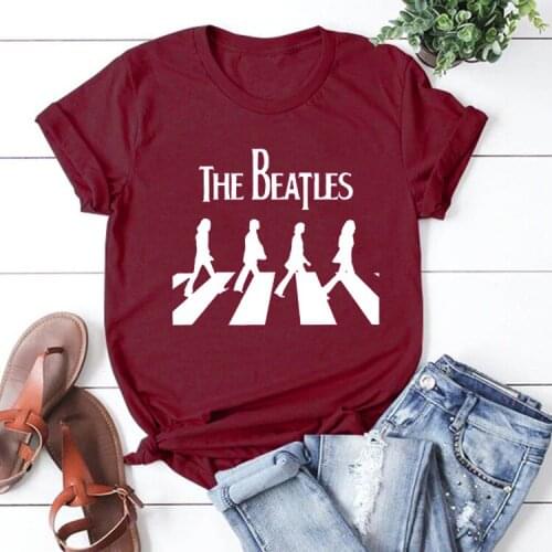 Band Shirt Female Casual Tops Unisex Short Sleeve Comfort T-shirt Aesthetic Clothes Tight Fitting Women Crewneck Tee