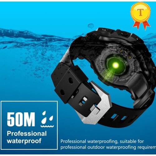 50M Professional Waterproof smart watch Outdoor Swimming Diving Compass Smart Band 24hours Heart rate Monitor Fitness Tracker