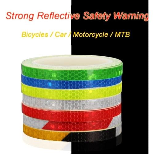 Car Reflective Sticker Warning Night Driving Safety Tape for Car Motorcycle Bike Body Rim Wheel Exterior Styling Accessories