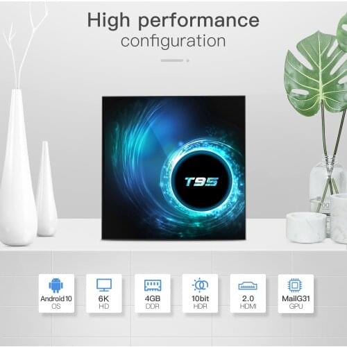T95 Android10.0 2GB 4GB RAM 16GB 32GB ROM 2.4G wifi IPTV 6K Android Tv Box for G10 SPK X96 max plus tv box android 2