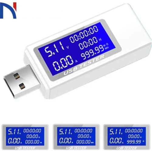 Usb Tester Current 4-30v Voltage Meter Timing Ammeter Digital Monitor Cut-off Power Indicator Bank Charger Digital Voltmeter