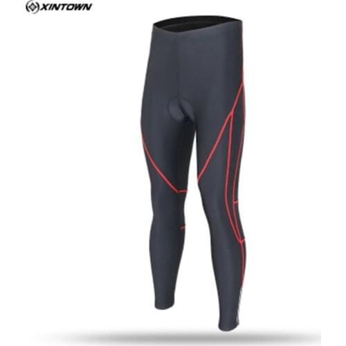 Xintown Autumn Men Cycling Pants Coolmax 3D Gel Pad Bike Pants Anti-slip Bicycle Pants Tights Cycling Trousers Pantalon Ciclismo